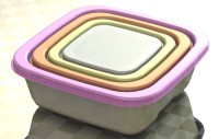 Square Kitchen Storage Containers Set